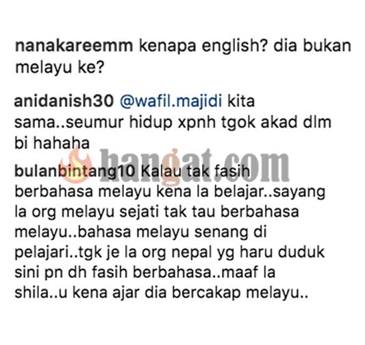 Kenapa Lafaz Dalam English Muka Melayu Bahasa Akad Nikah Suami Shila Amzah Dipertikai Netizen Berita Steady