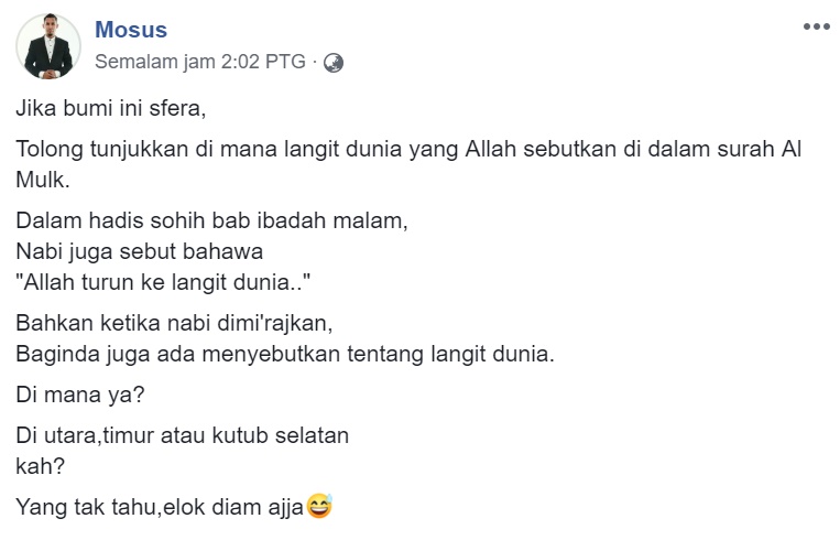 Suhaimi Saad Cabar Angkasawan Negara Bersumpah Bumi Bulat 