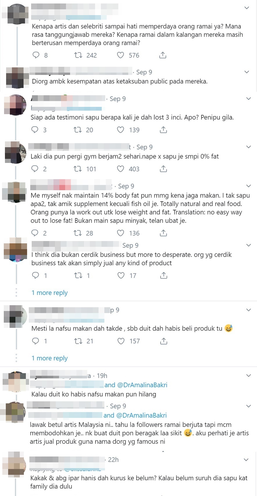 Netizen Pertikai Produk  Minyak Kurus Hanis Zalikha