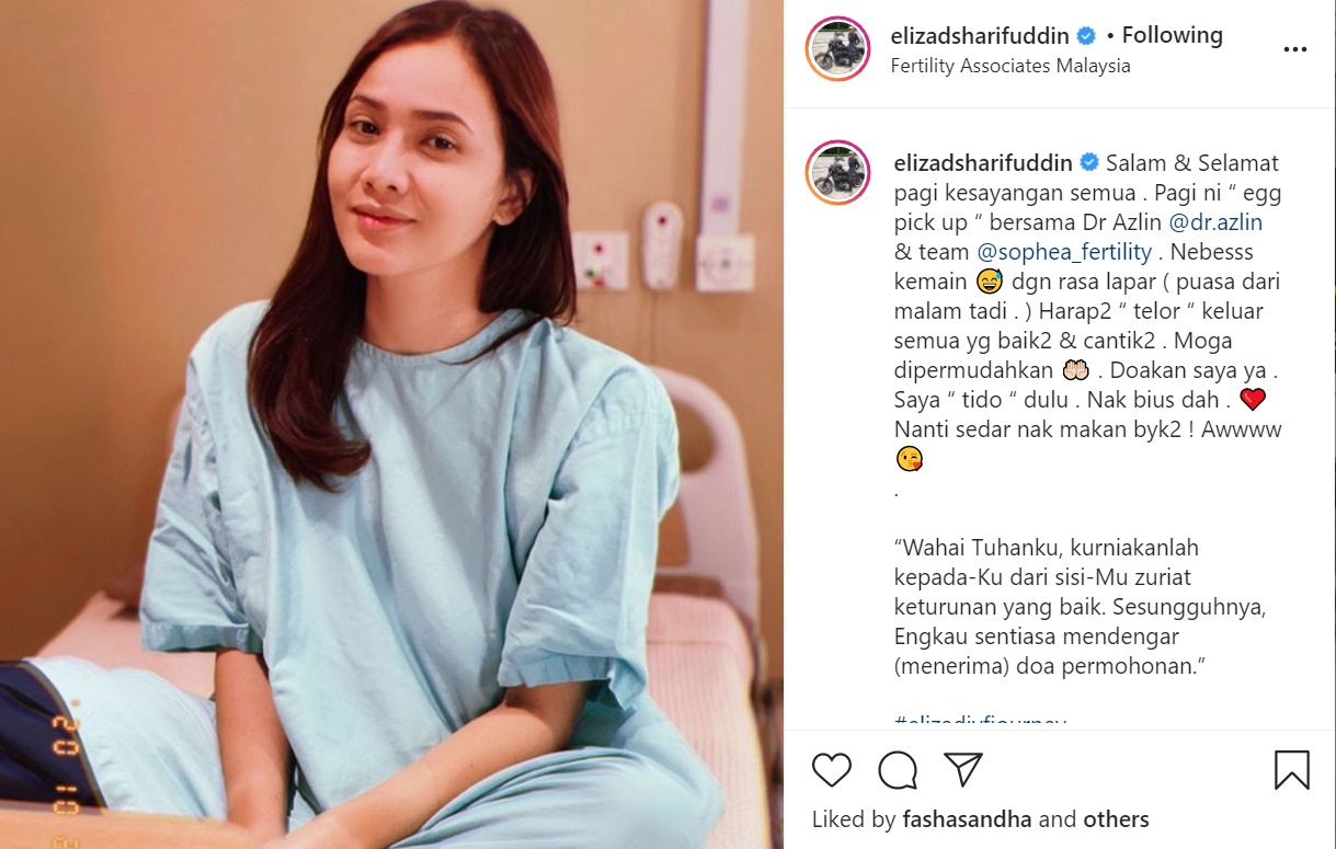 Siti Elizad Jalani Rawatan IVF, Mohon Urusan Dipermudahkan
