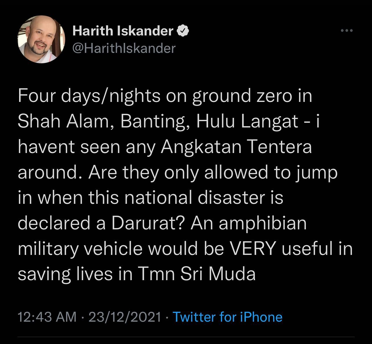 Harith Iskander Mohon Maaf Persoal Peranan ATM 2