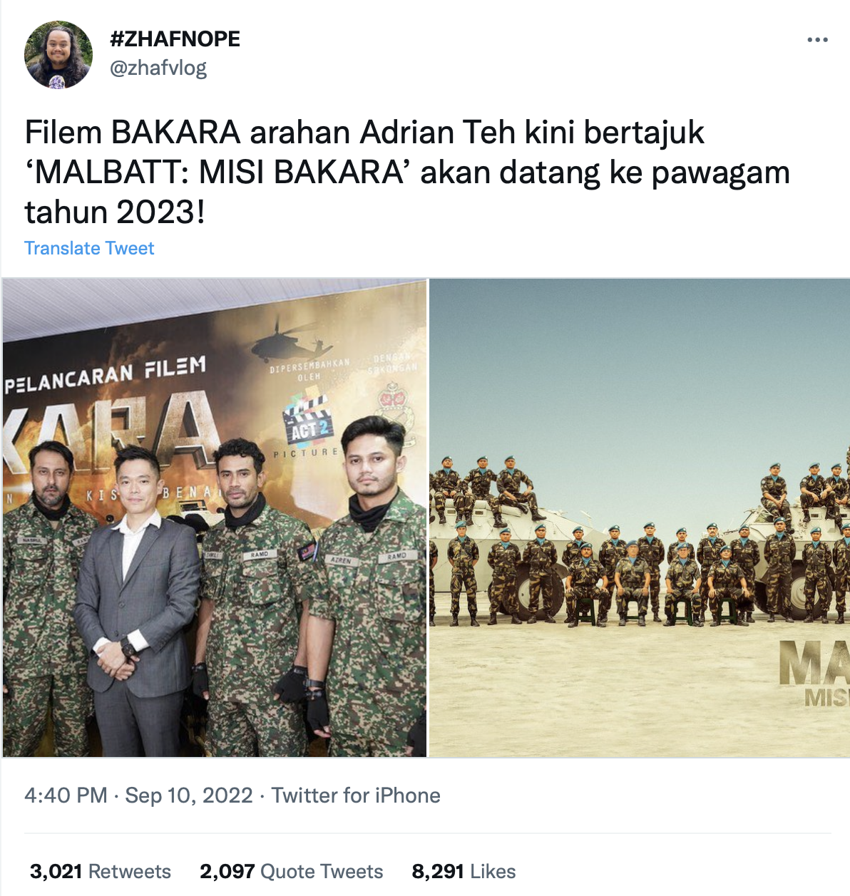 Azreen Muncul Dalam Filem Beruniform Lagi, Netizen Muak Tengok Muka Hairul Azreen?