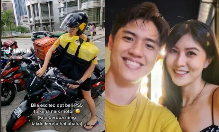 Elizabeth Tan Mengaku Dua-Dua Tiada Kereta, Suami Bawa Motor
