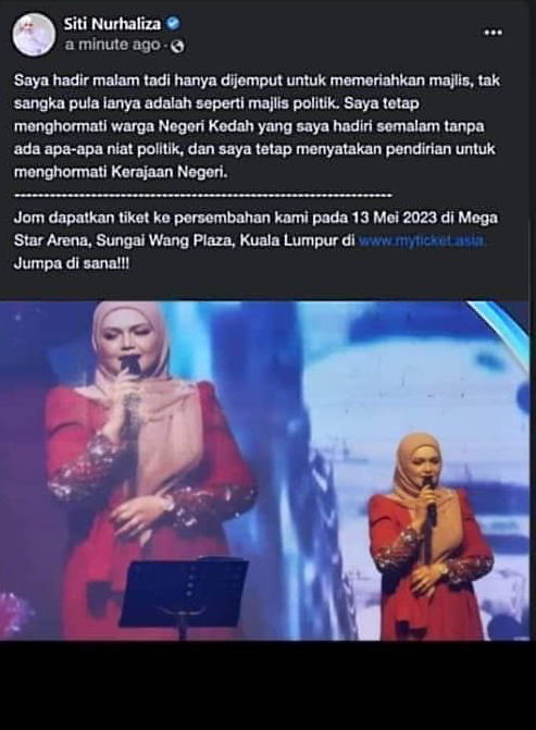 Siti Nurhaliza Tak Sangka Rumah Terbuka Jadi Majlis Politik 2
