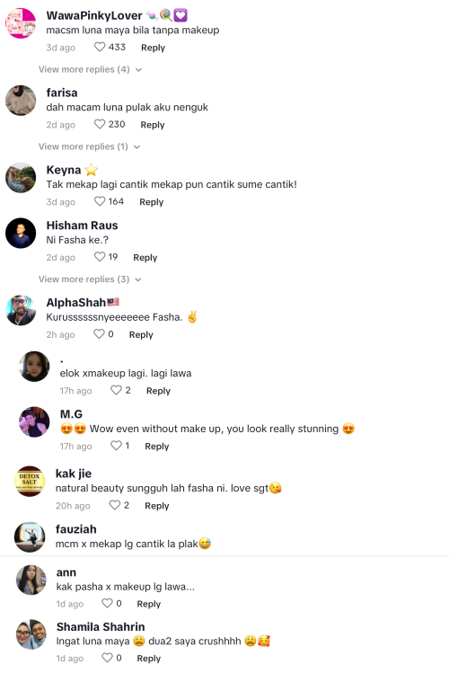 Netizen Terpegun Tengok Wajah Fasha Sandha Tetap Cantik Tanpa Mekap 6