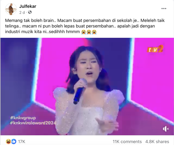 “Macam Buat Persembahan Di Sekolah, Meleleh Taik Telinga” 6