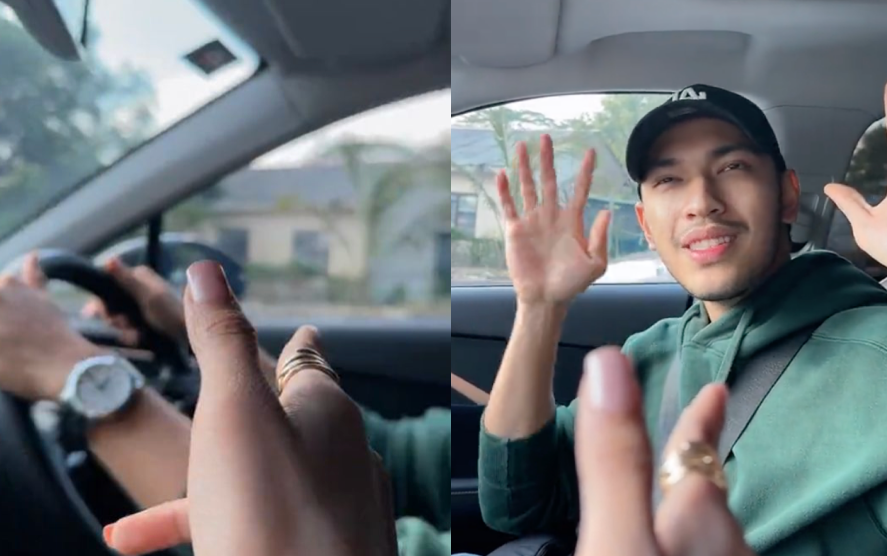 Muaz Zabir Kongsi Video Dengan Wanita Dalam Kereta, Netizen Teka Kuku Bella Astillah