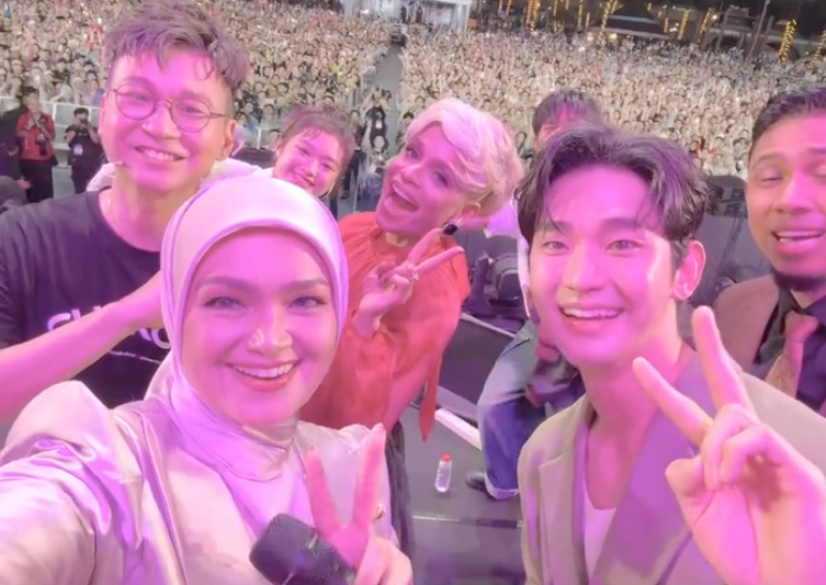 Siti Nurhaliza Tak Berkelip Mata Tengok Kulit Kim Soo Hyun Seperti Bayi