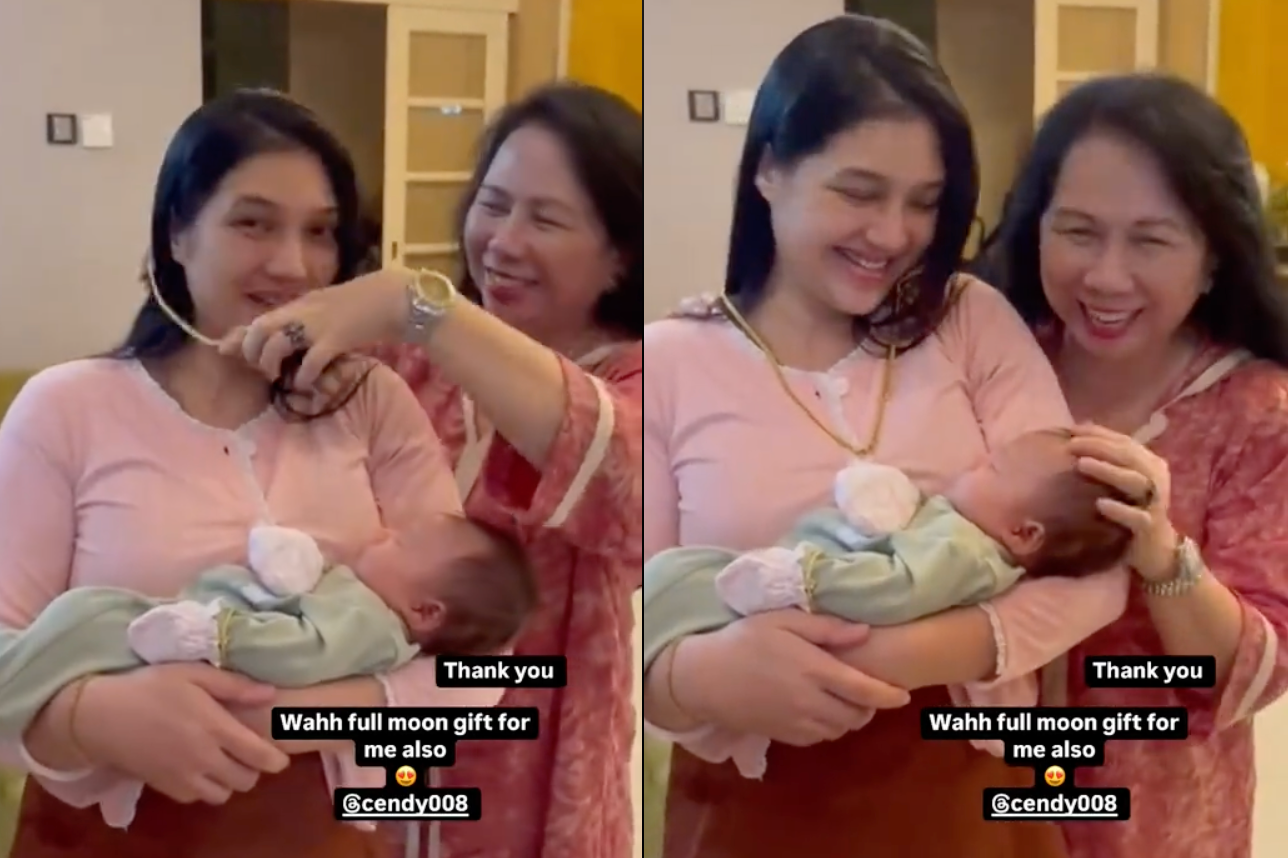 Atikah Suhaime & Anak Dapat Barang Kemas Dari Ibu Mentua