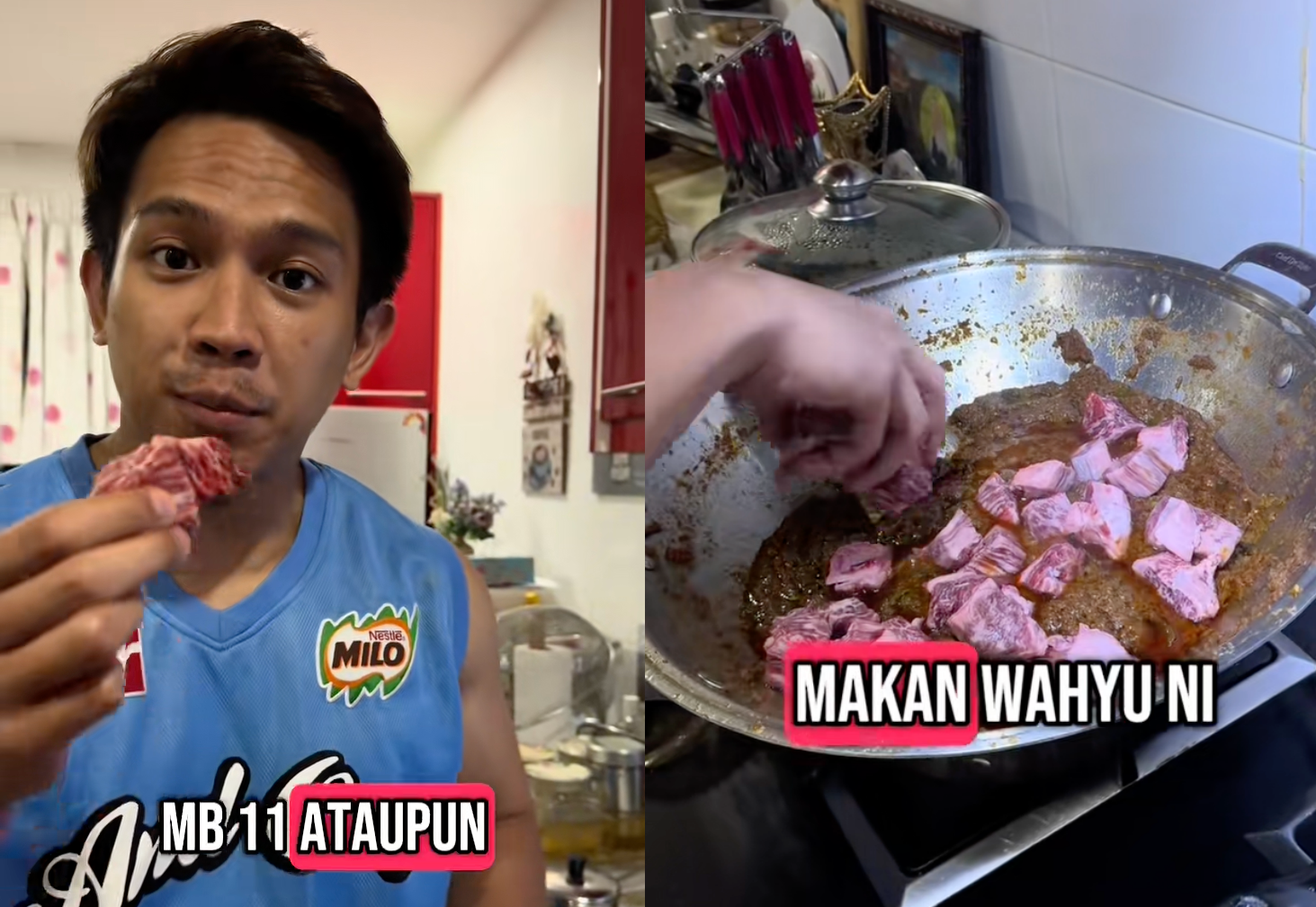 Opai Berhabis RM4,000 Beli 4 Kg Daging Wagyu Untuk Buat Rendang