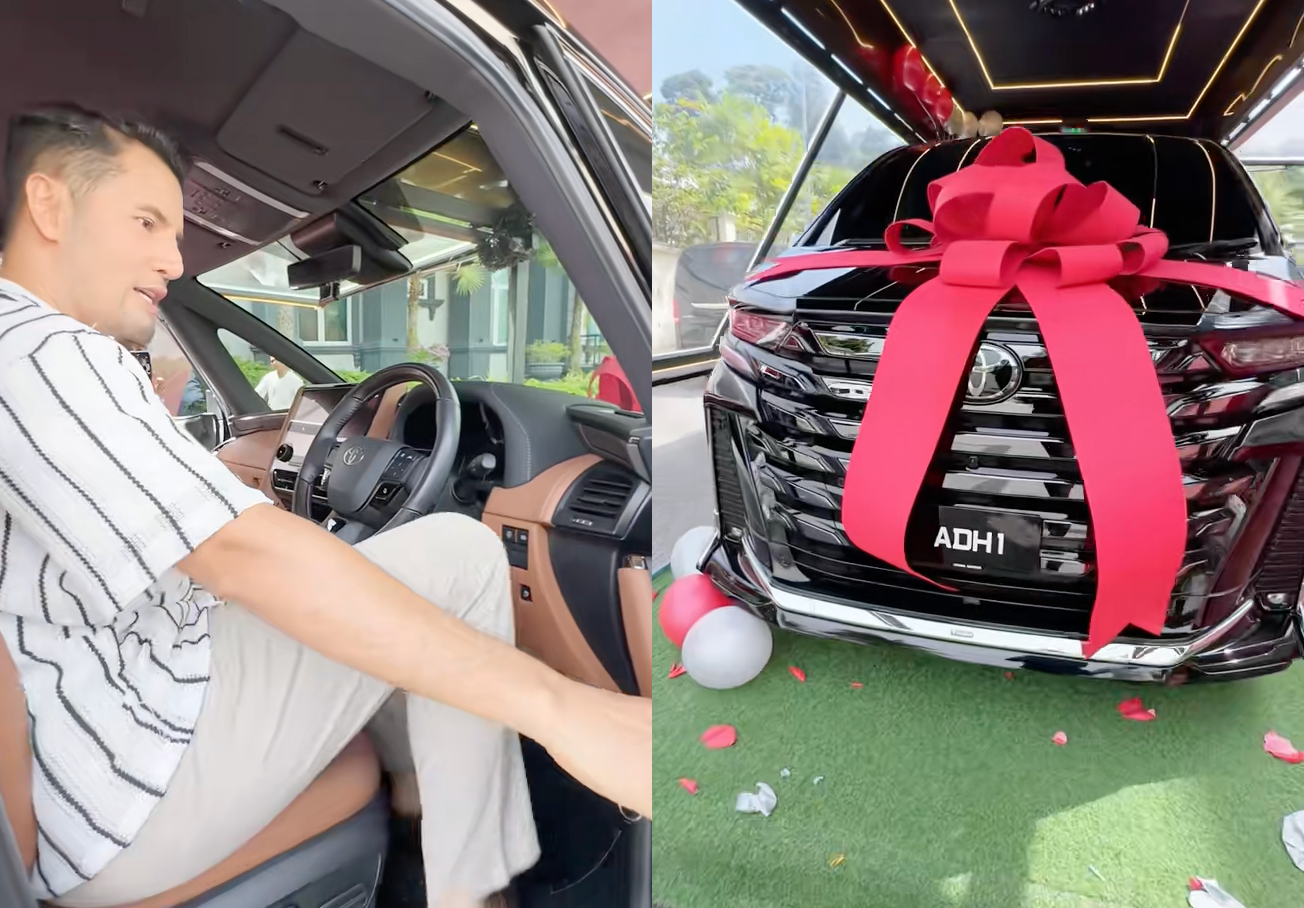 Isteri Hadiahkan Aliff Syukri Kereta, Netizen Dedah Plat ‘ADH1’ Cecah RM348,000