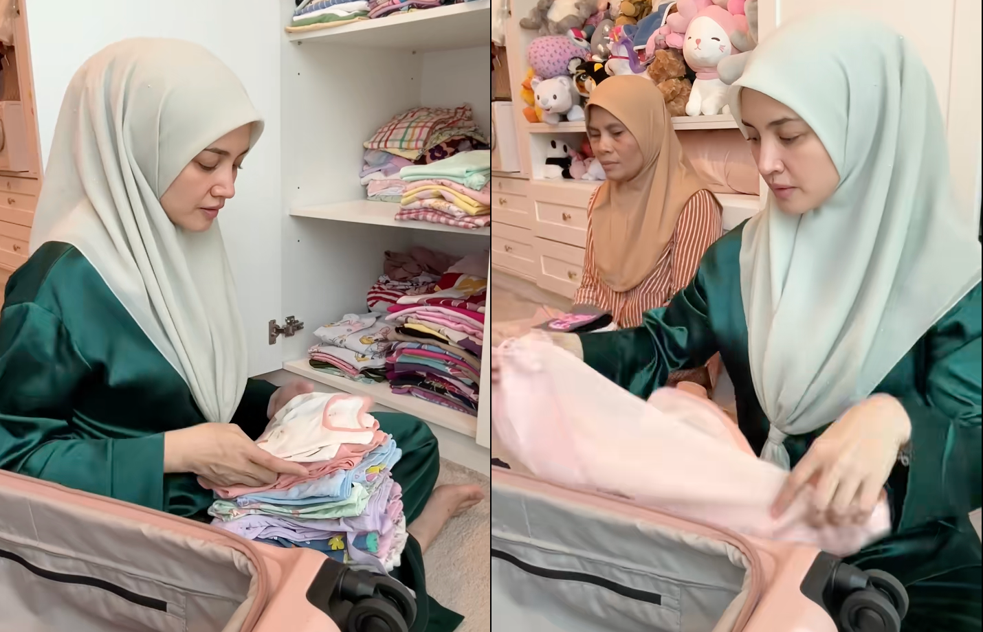 Netizen Sebak Tengok Video Fazura Kemas Beg Fatima Bercuti Ke Disneyland