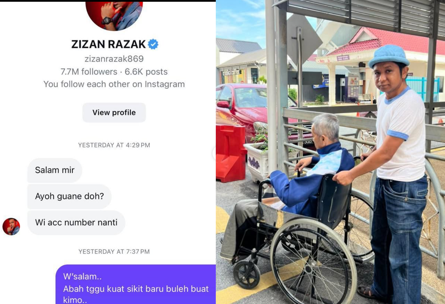 Tak Banyak Tanya, Zizan Razak Terus Minta Nombor Akaun Nak Bantu Amir Raja Lawak