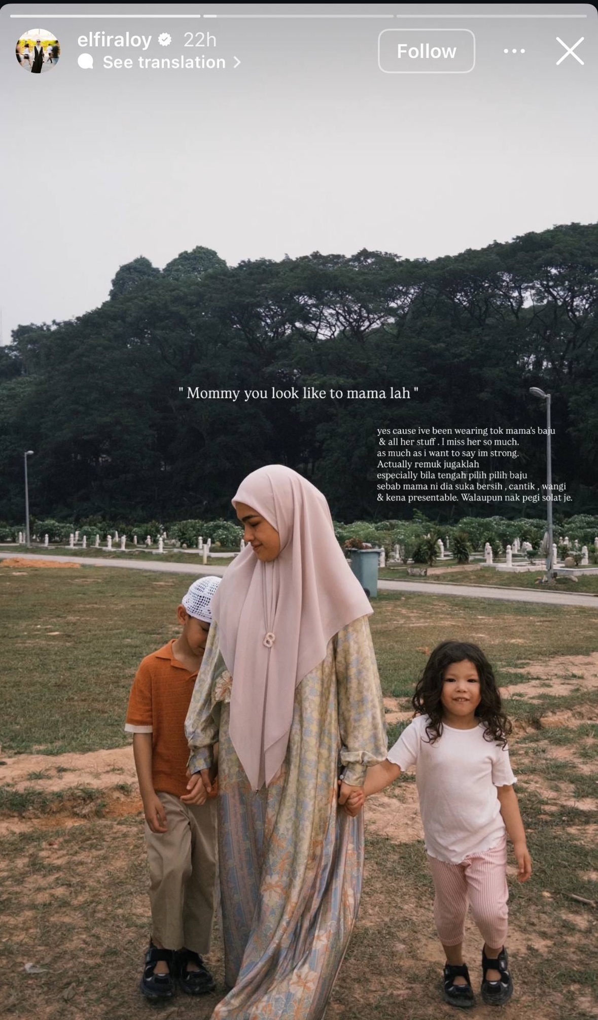Elfira Loy Pakai Baju Arwah Ibu Sebagai Pengubat Rindu Elfira Loy Pakai Baju Arwah Ibu Sebagai Pengubat Rindu