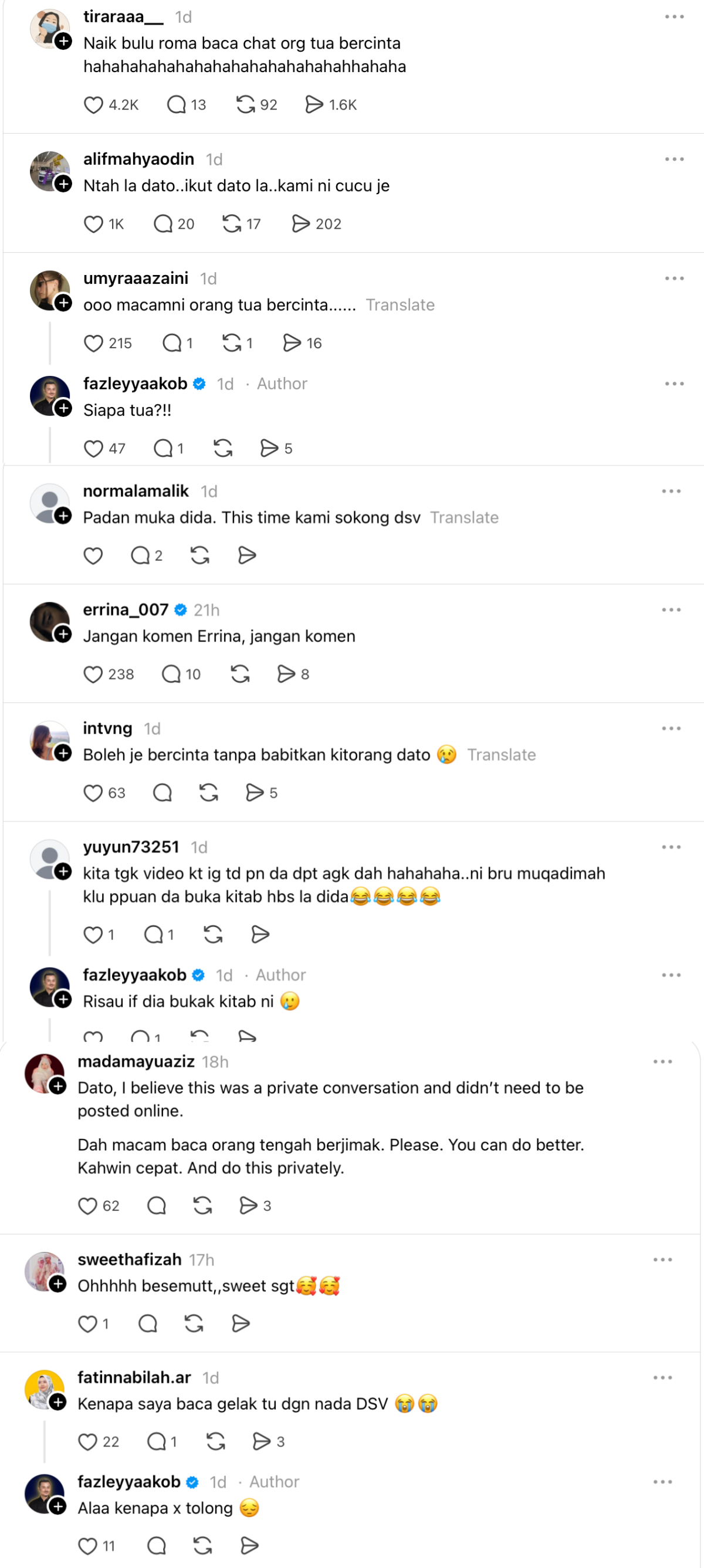 “Abang Sengaja Letak…” – DSV Merajuk Sebab Fazley Yaakob Tayang Badan “Abang Sengaja Letak…” – DSV Merajuk Sebab Fazley Yaakob Tayang Badan