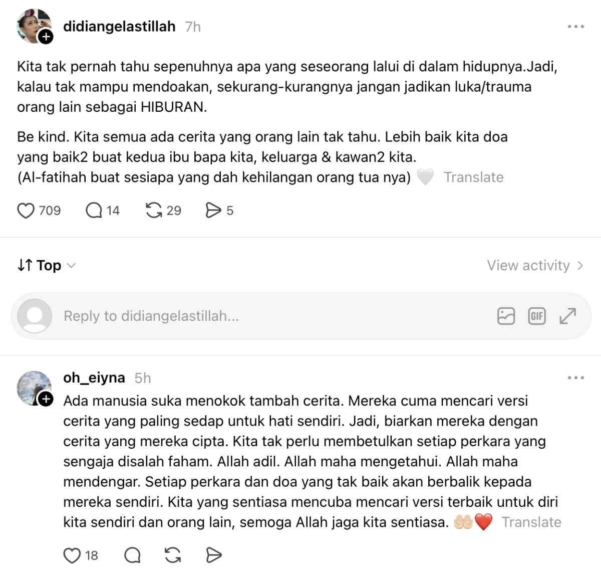 “Jangan Jadikan Luka, Trauma Orang Lain Sebagai Hiburan” “Jangan Jadikan Luka, Trauma Orang Lain Sebagai Hiburan”